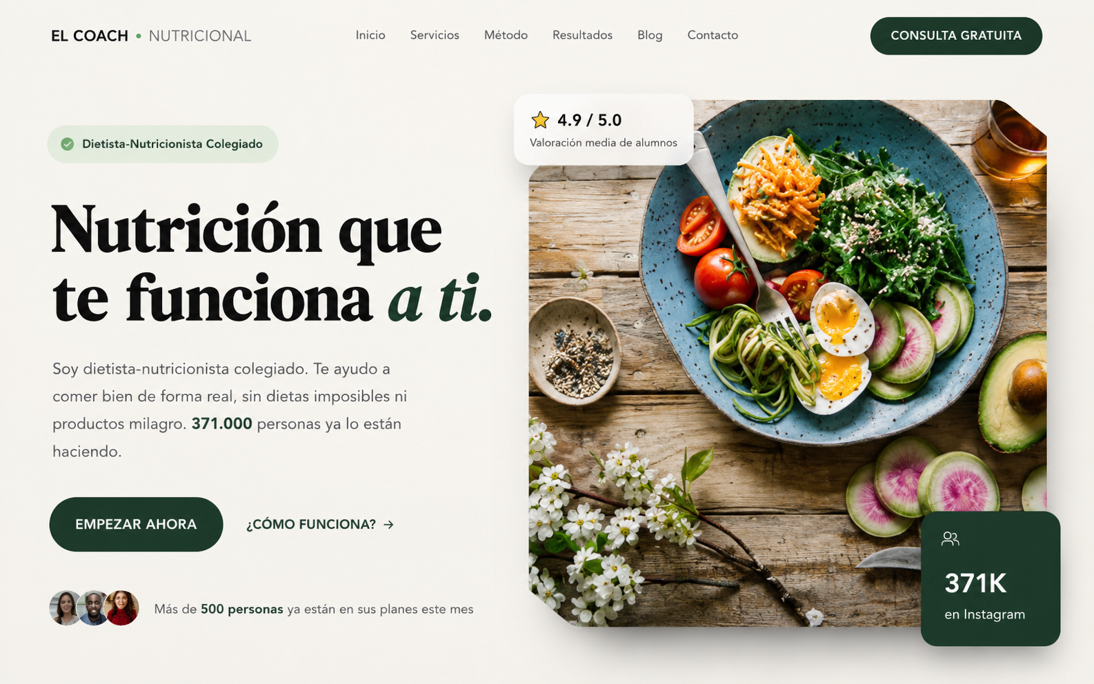 El Coach Nutricional — Vista previa
